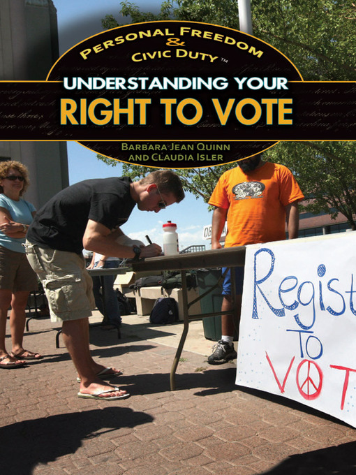Title details for Understanding Your Right to Vote by Barbara Jean Quinn - Available